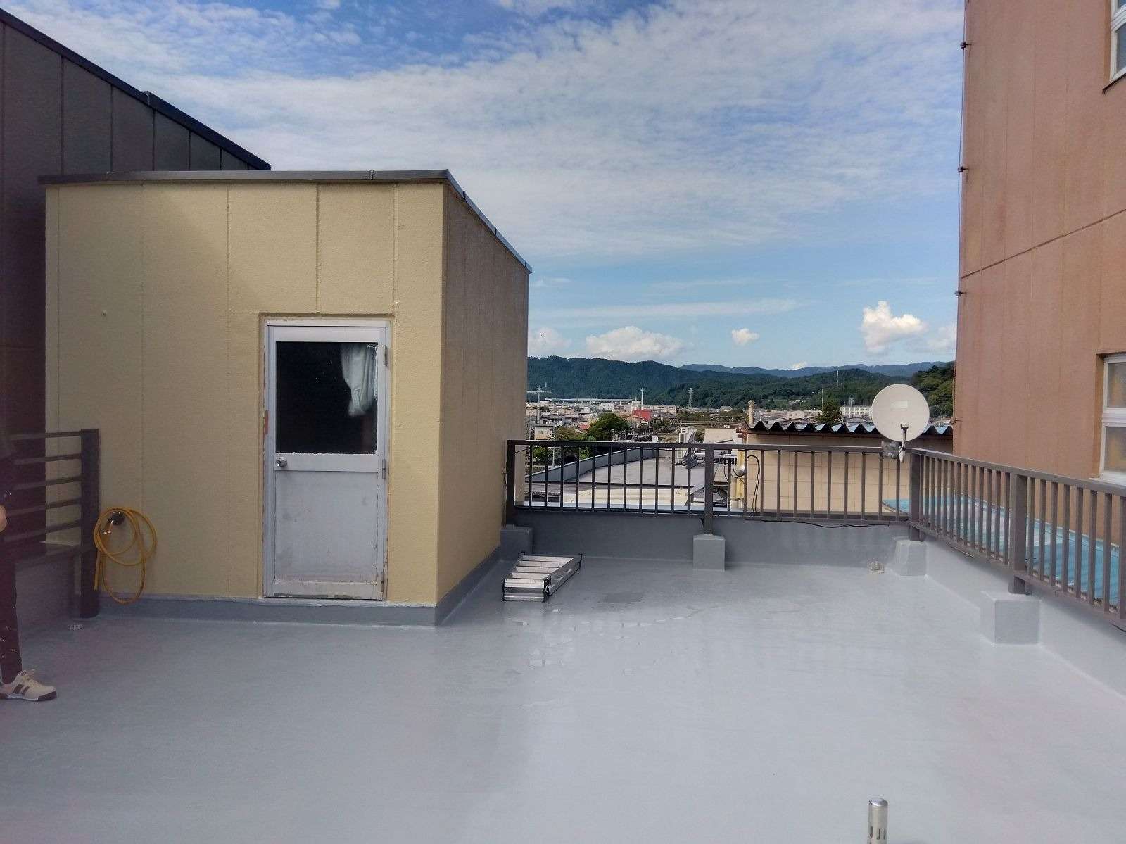 高山市下三之町にて防水工事