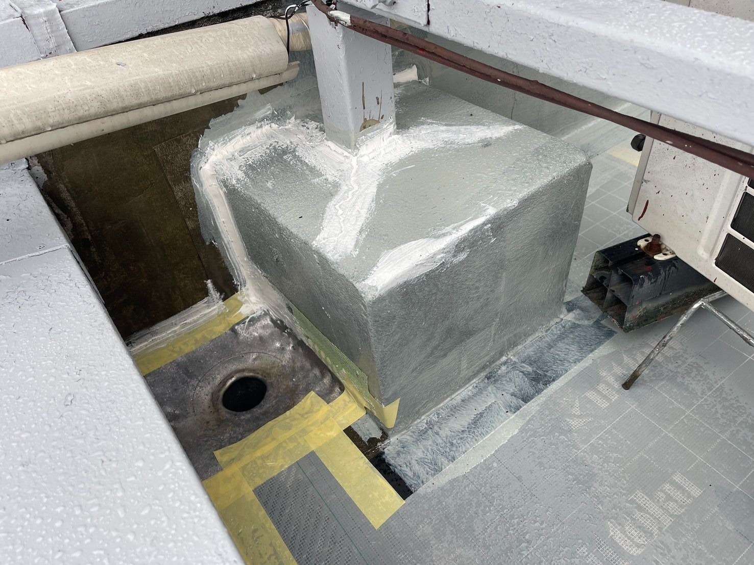 高山市下三之町にて防水工事