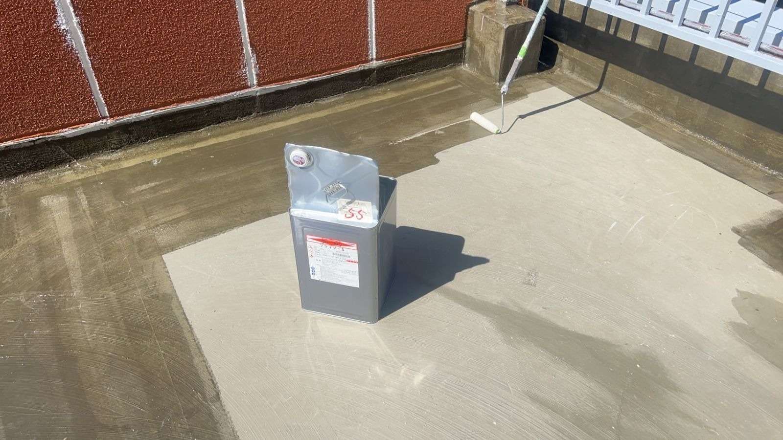 高山市下三之町にて防水工事