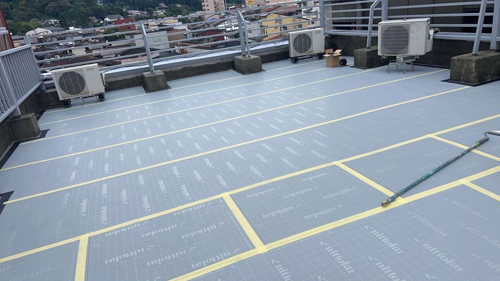 高山市下三之町にて防水工事