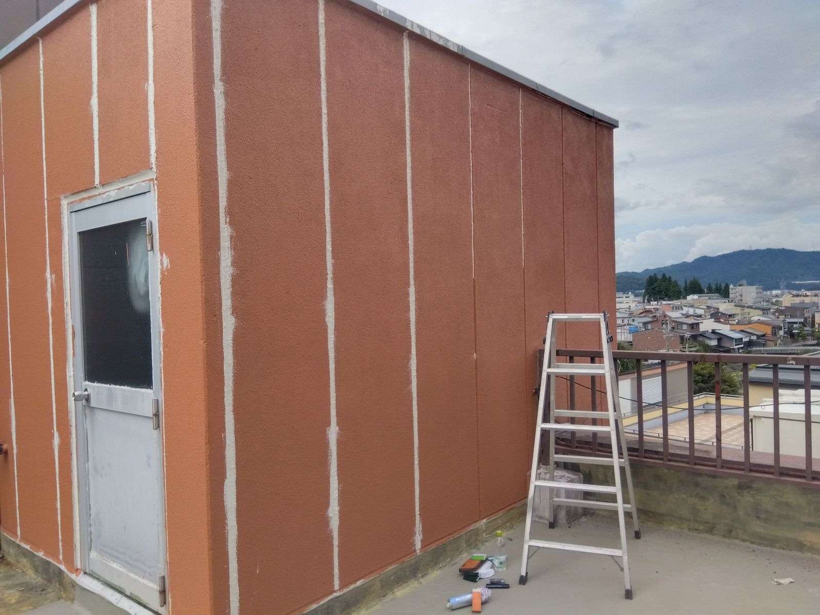 高山市下三之町にて防水工事