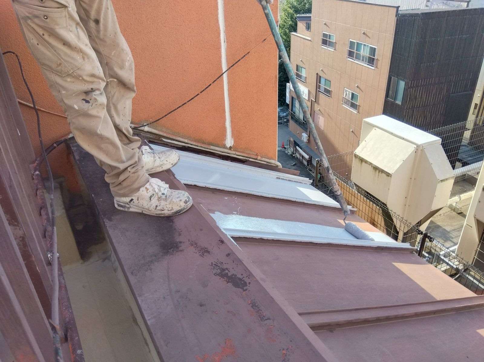 高山市下三之町にて防水工事