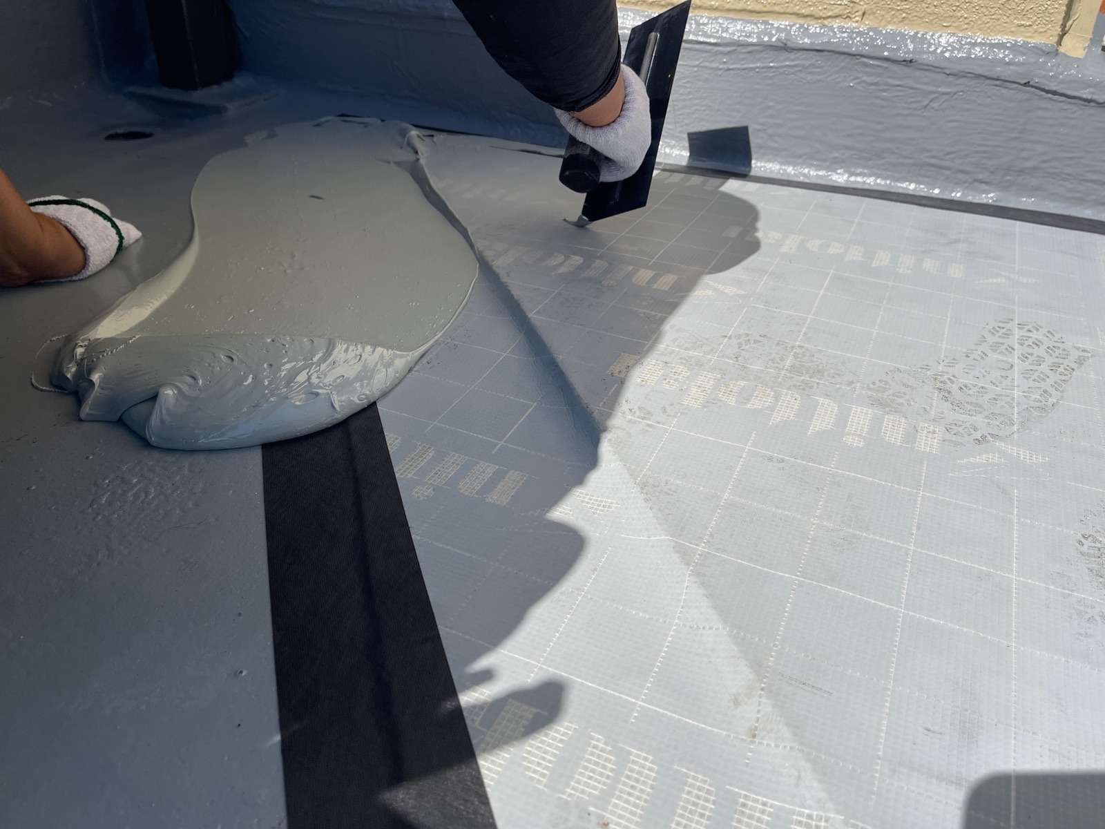 高山市下三之町にて防水工事