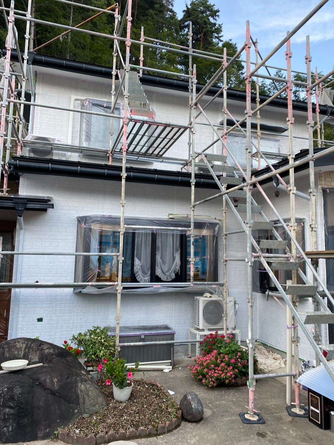 高山市清見町にて改修塗装工事