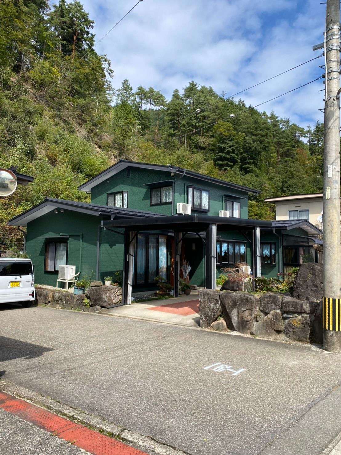 高山市清見町にて改修塗装工事