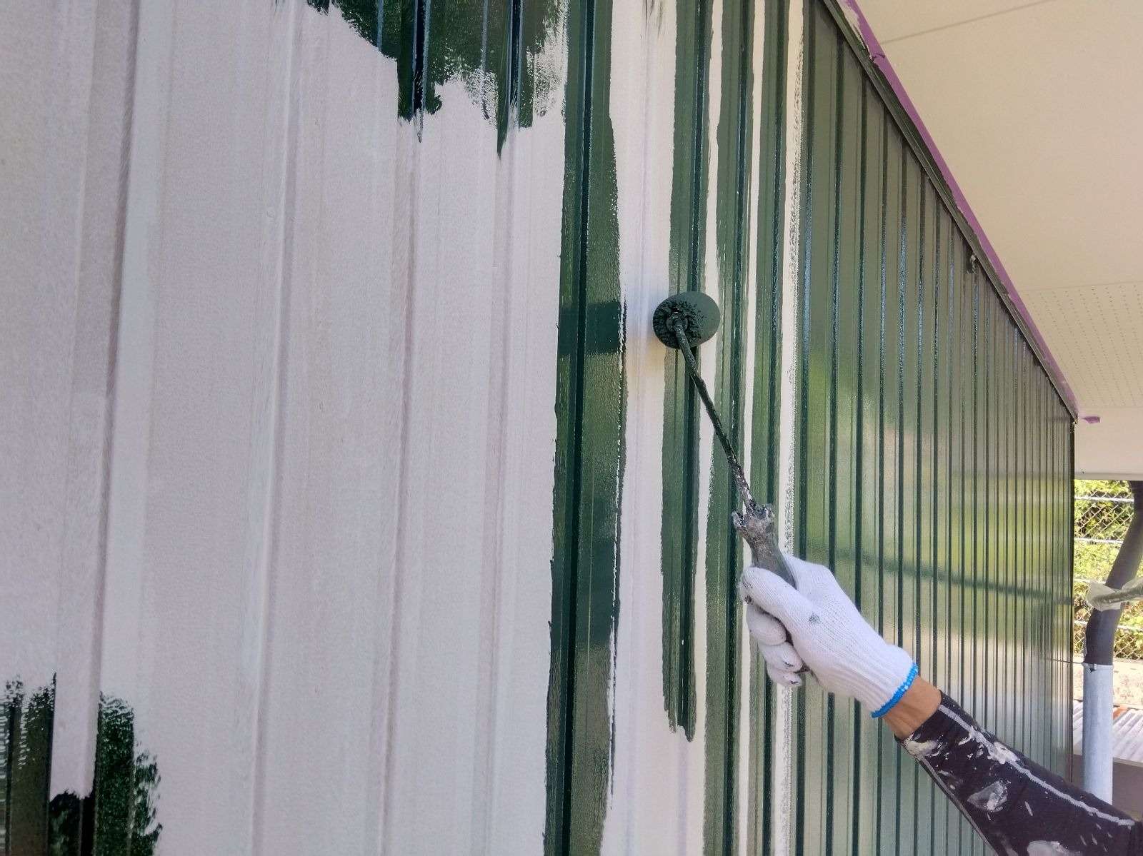 高山市清見町にて改修塗装工事