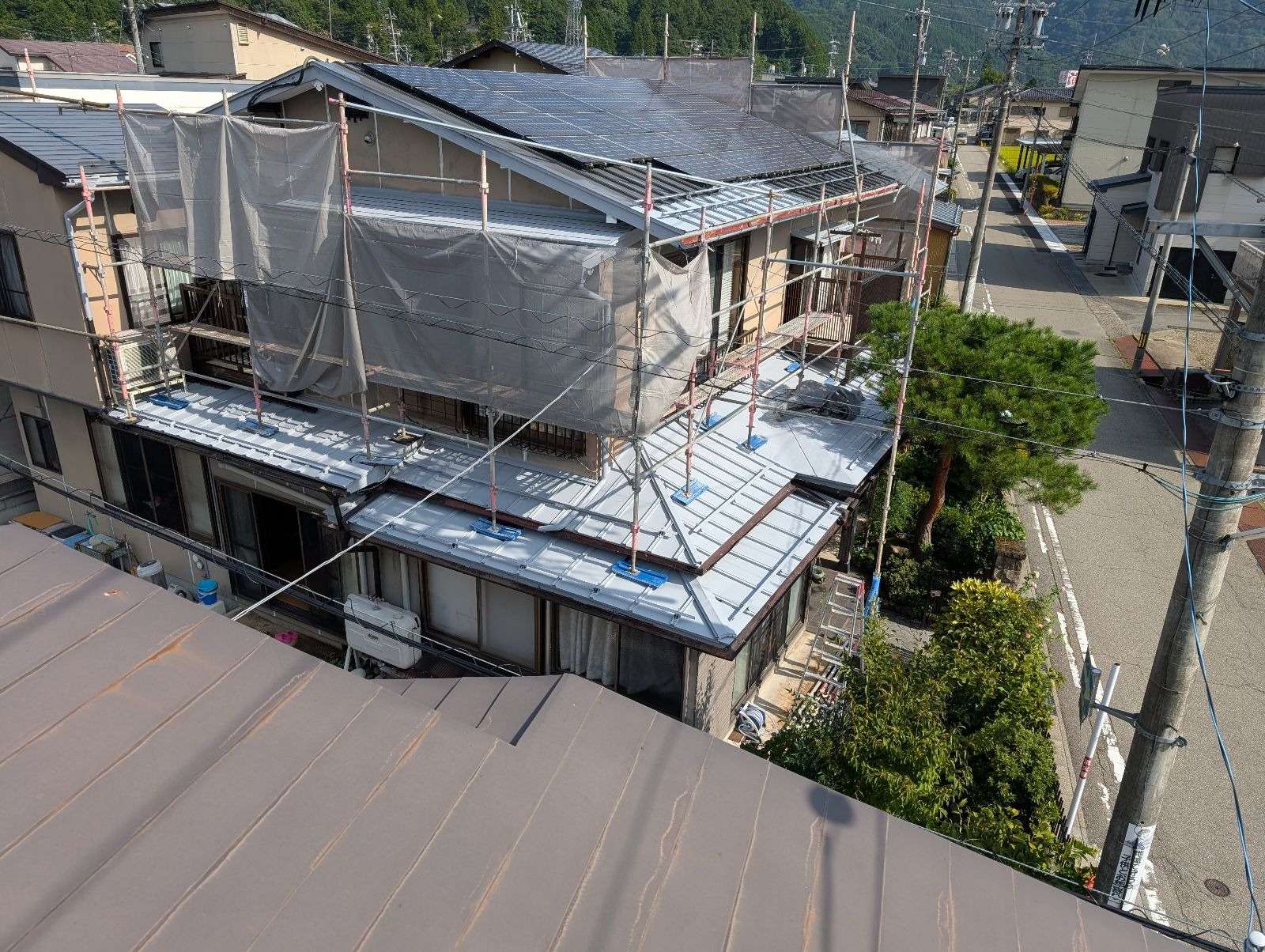 高山市片野町にて改修塗装工事