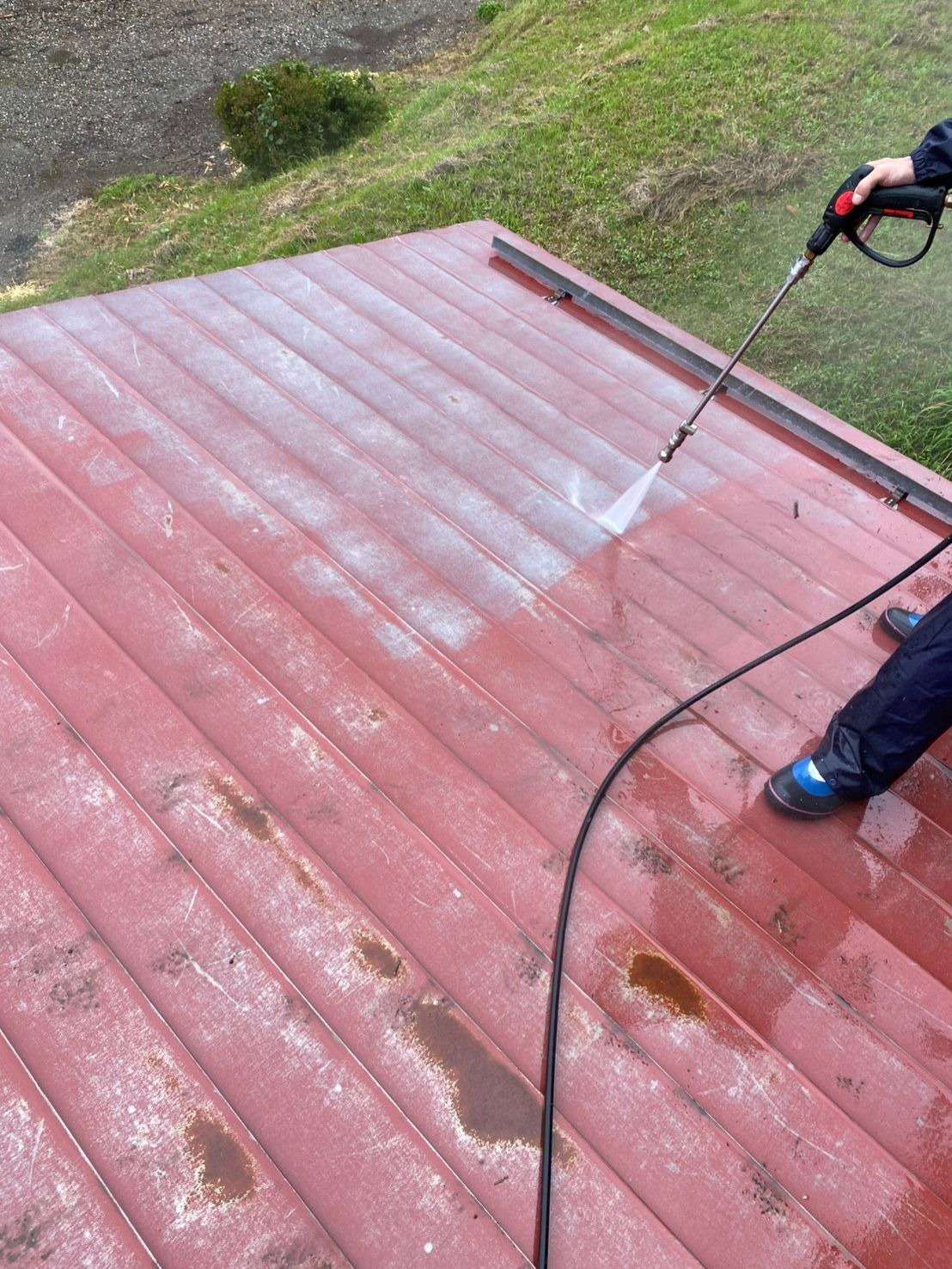 飛騨市古川町にて屋根塗装工事