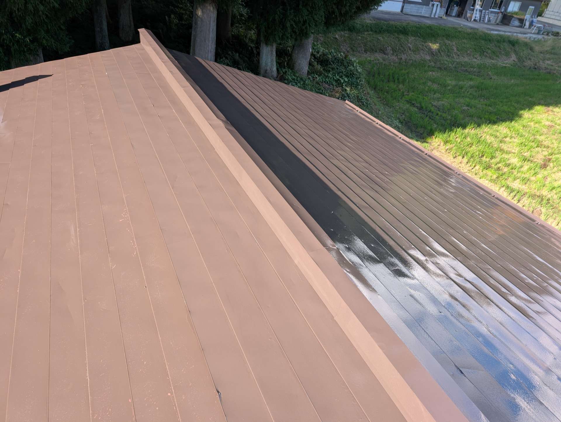 飛騨市古川町にて屋根塗装工事