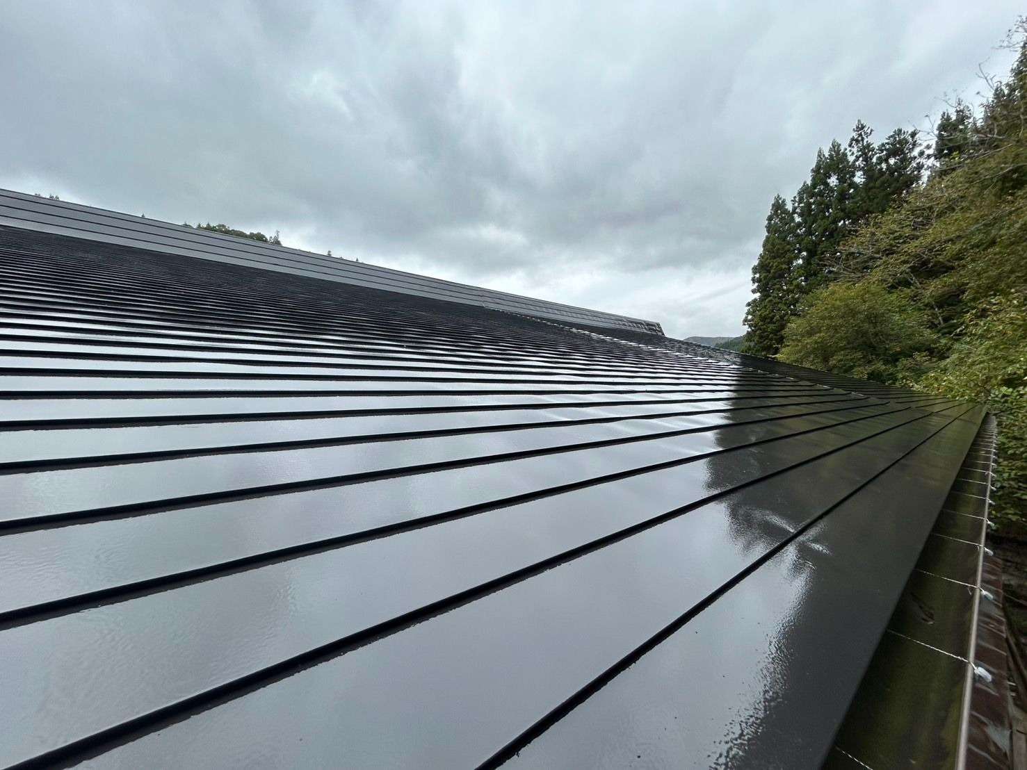 飛騨市宮川町にて屋根塗装工事