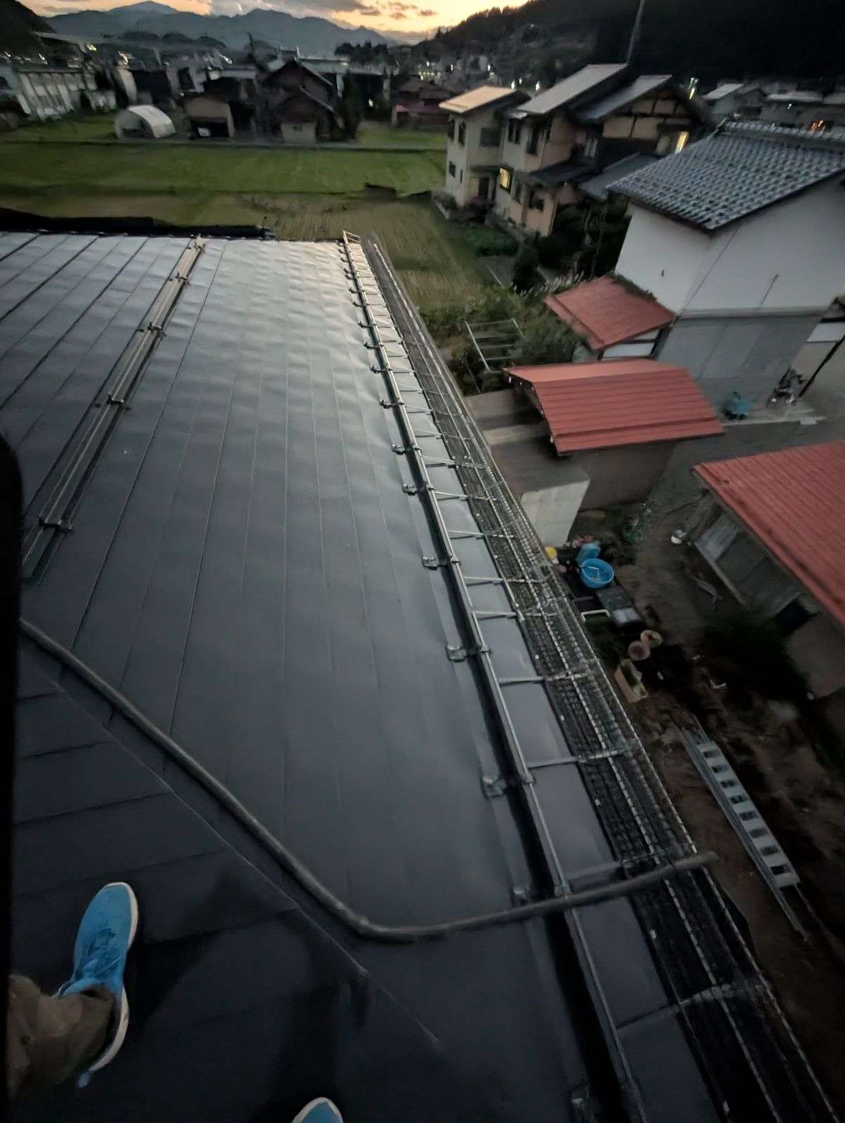 高山市下切町にて屋根塗装工事