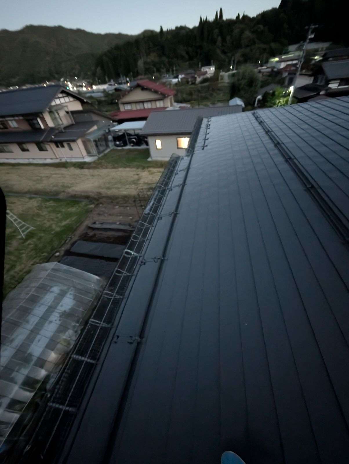 高山市下切町にて屋根塗装工事