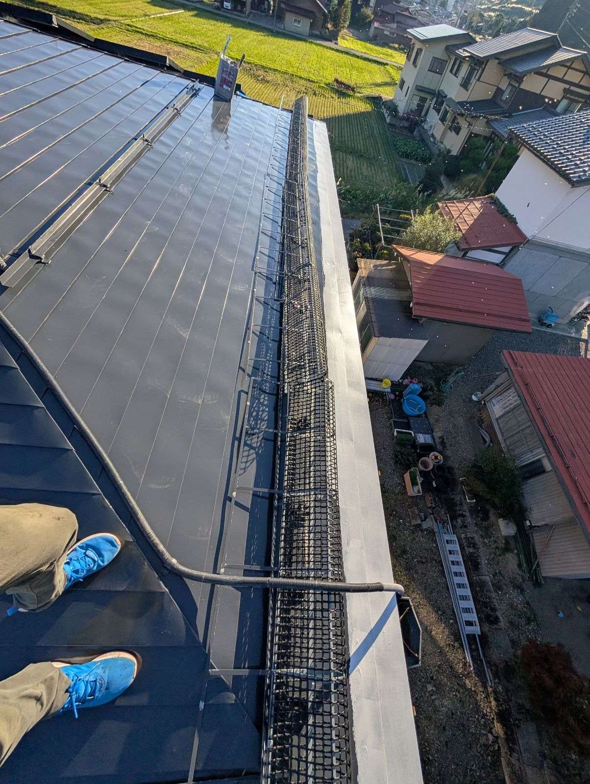 高山市下切町にて屋根塗装工事