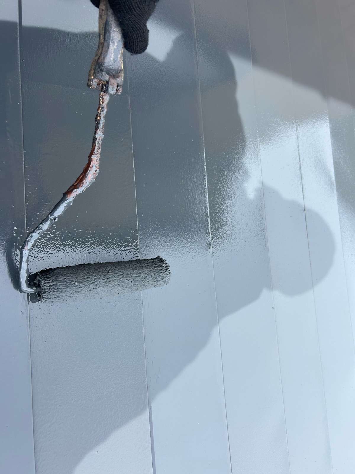 高山市下切町にて屋根塗装工事