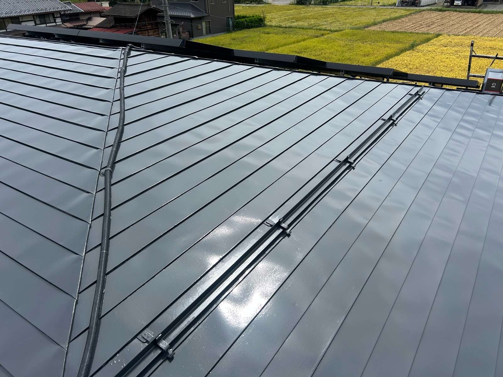 高山市下切町にて屋根塗装工事