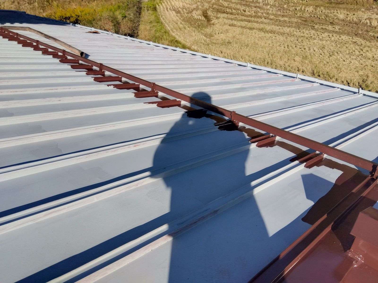 高山市国府町にて屋根塗装工事