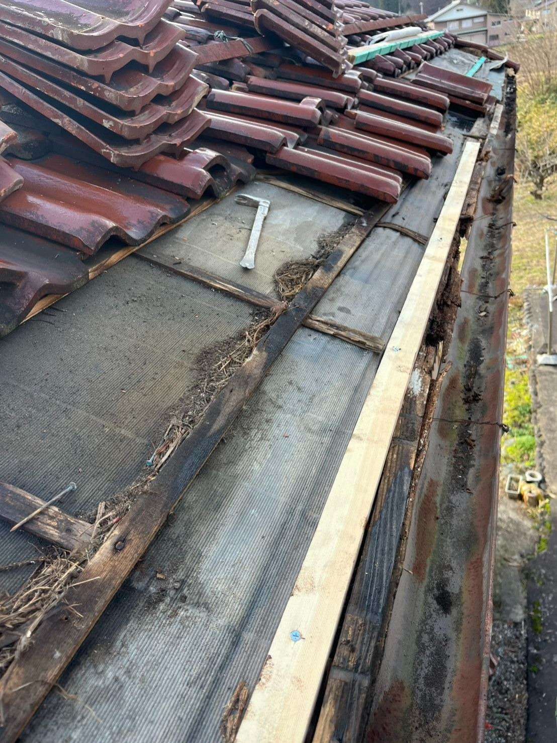 郡上市にて屋根修繕工事