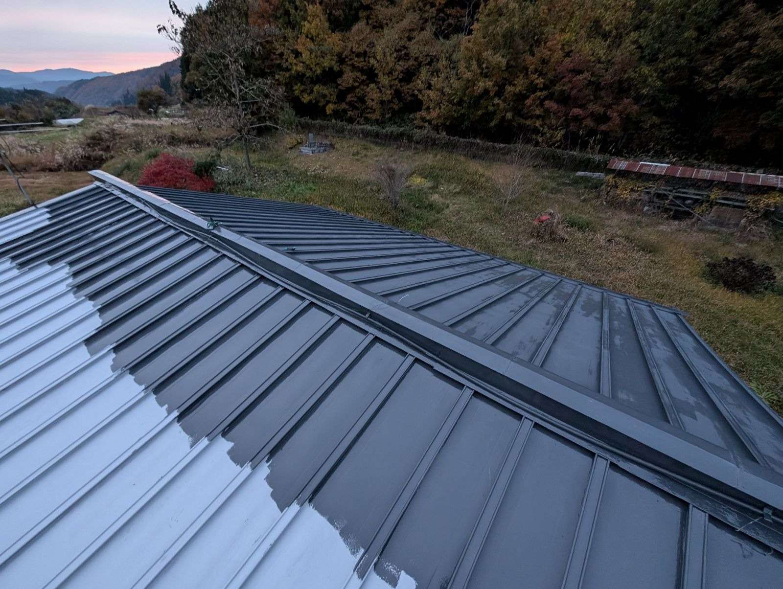 高山市丹生川町にて屋根塗装工事