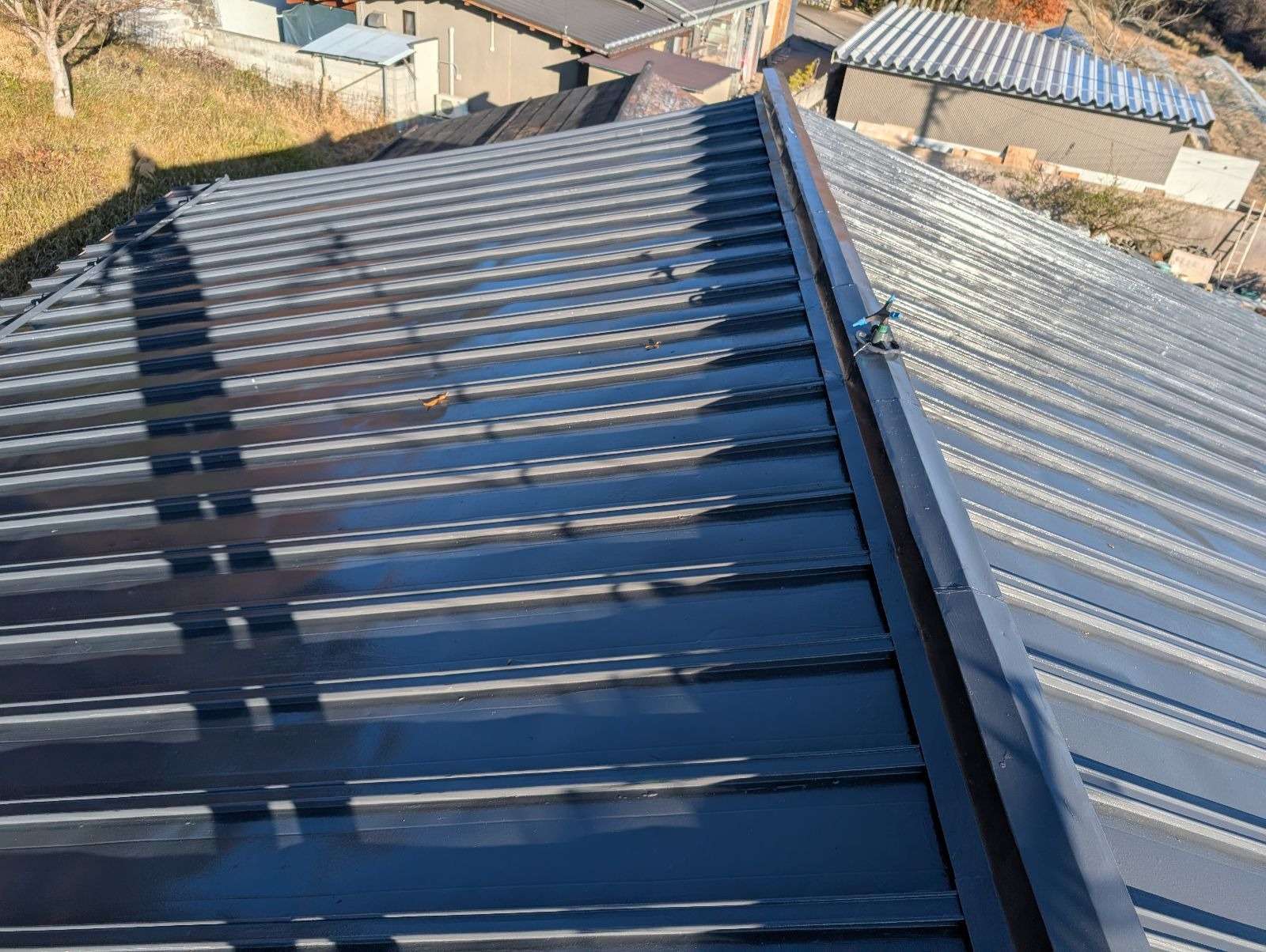 高山市丹生川町にて屋根塗装工事