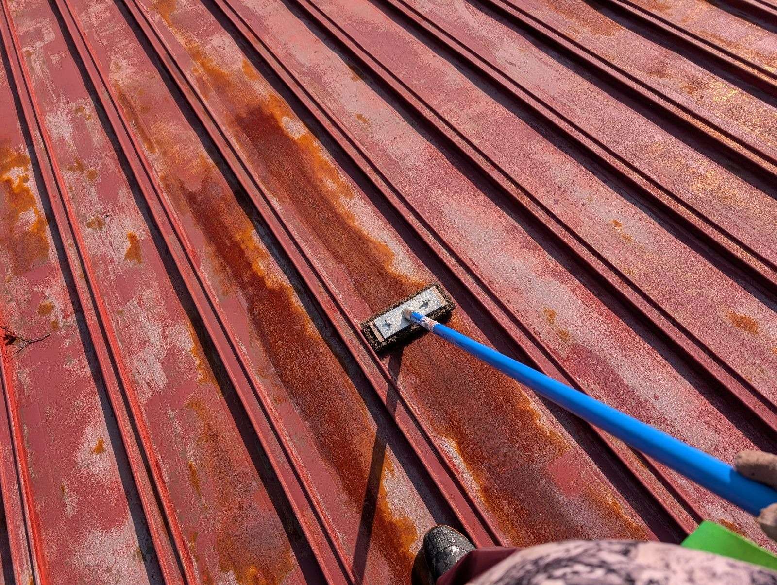 高山市丹生川町にて屋根塗装工事