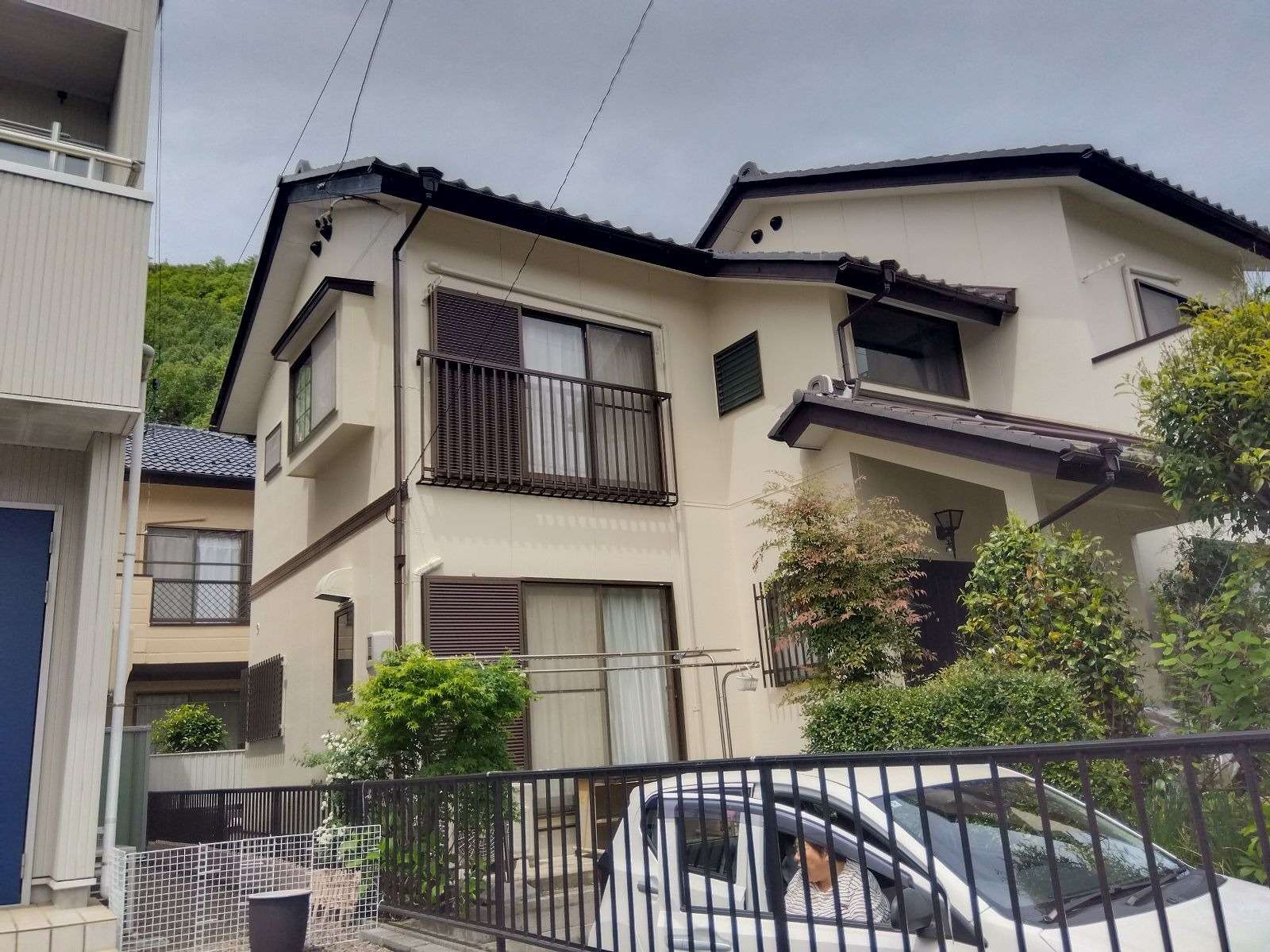 各務原市鵜沼町にて外壁塗装工事