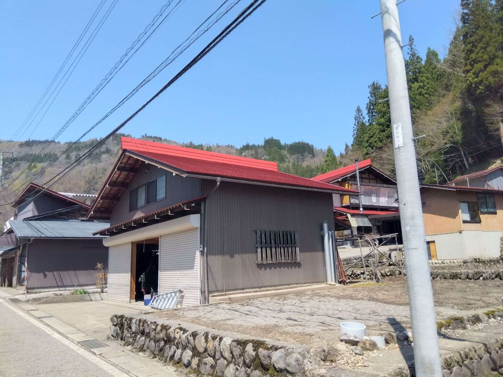 飛騨市河合町にて屋根塗装工事
