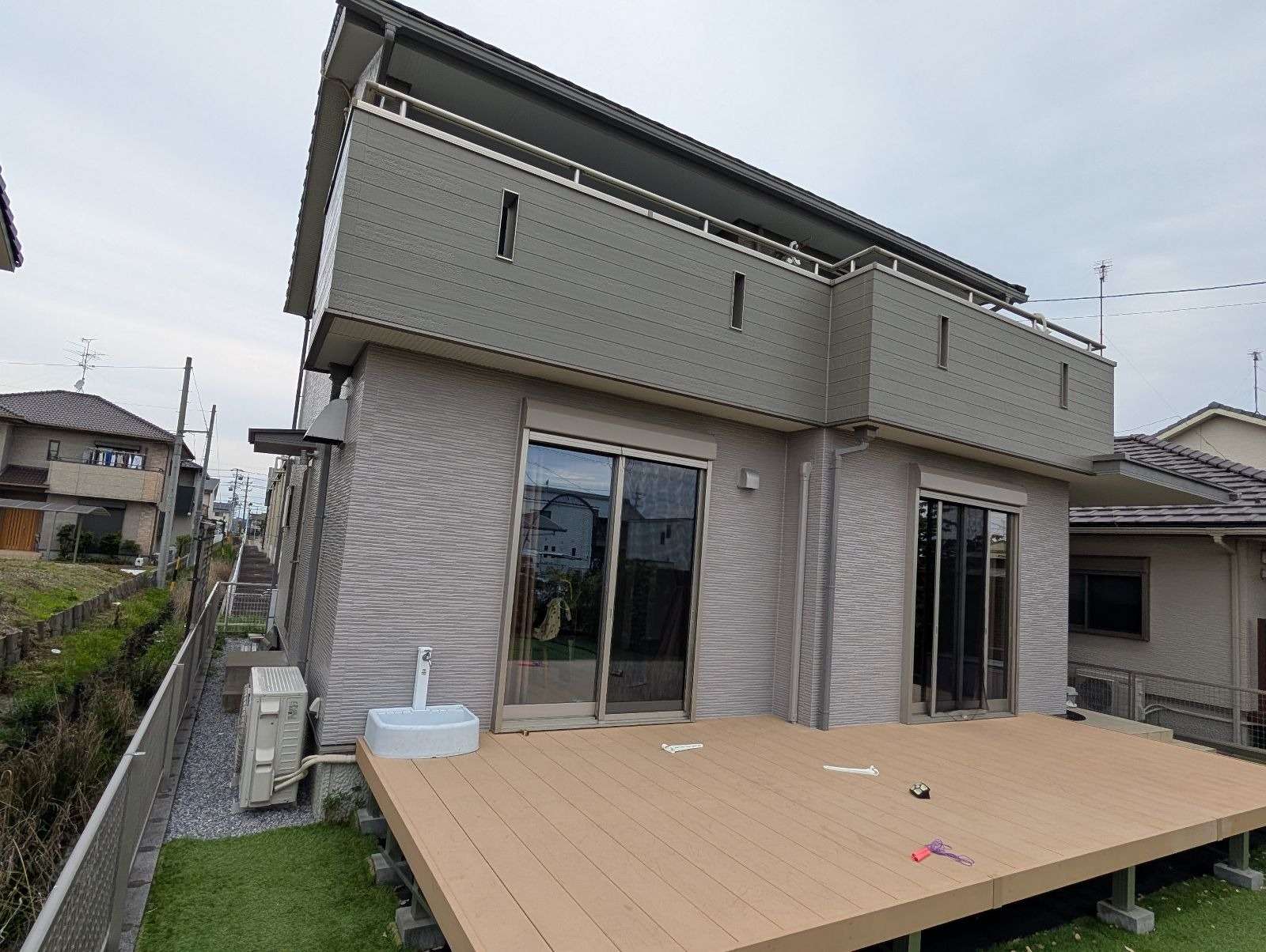 羽島市竹鼻町にて、外壁塗装工事