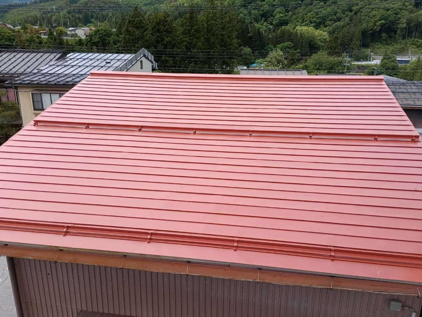 飛騨市神岡町にて屋根塗装工事
