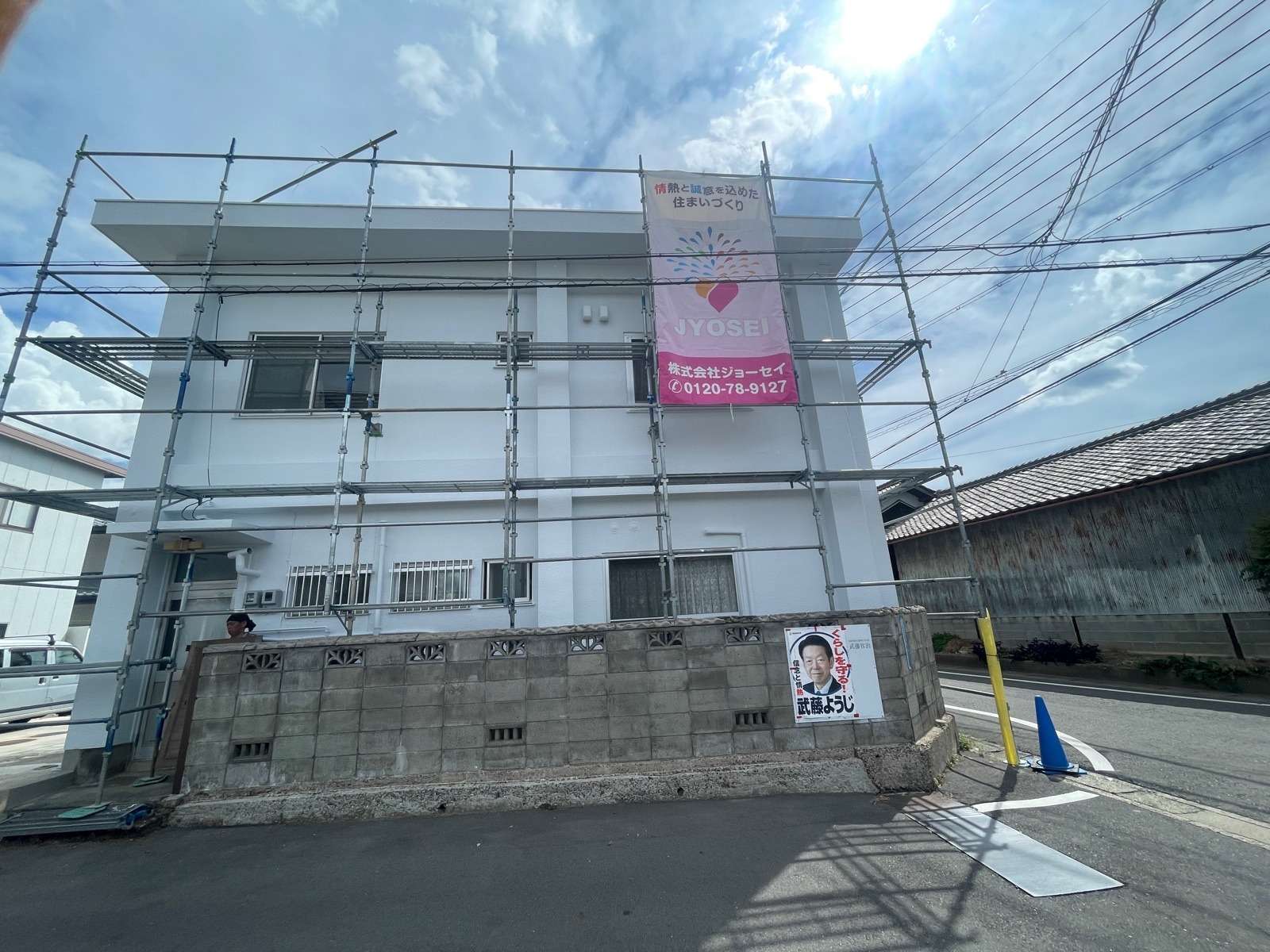 各務原市にて外壁塗装工事