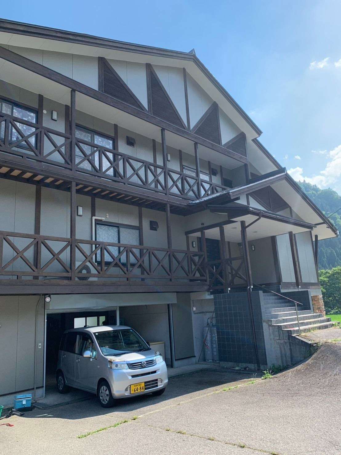 飛騨市河合町にて外壁塗装工事