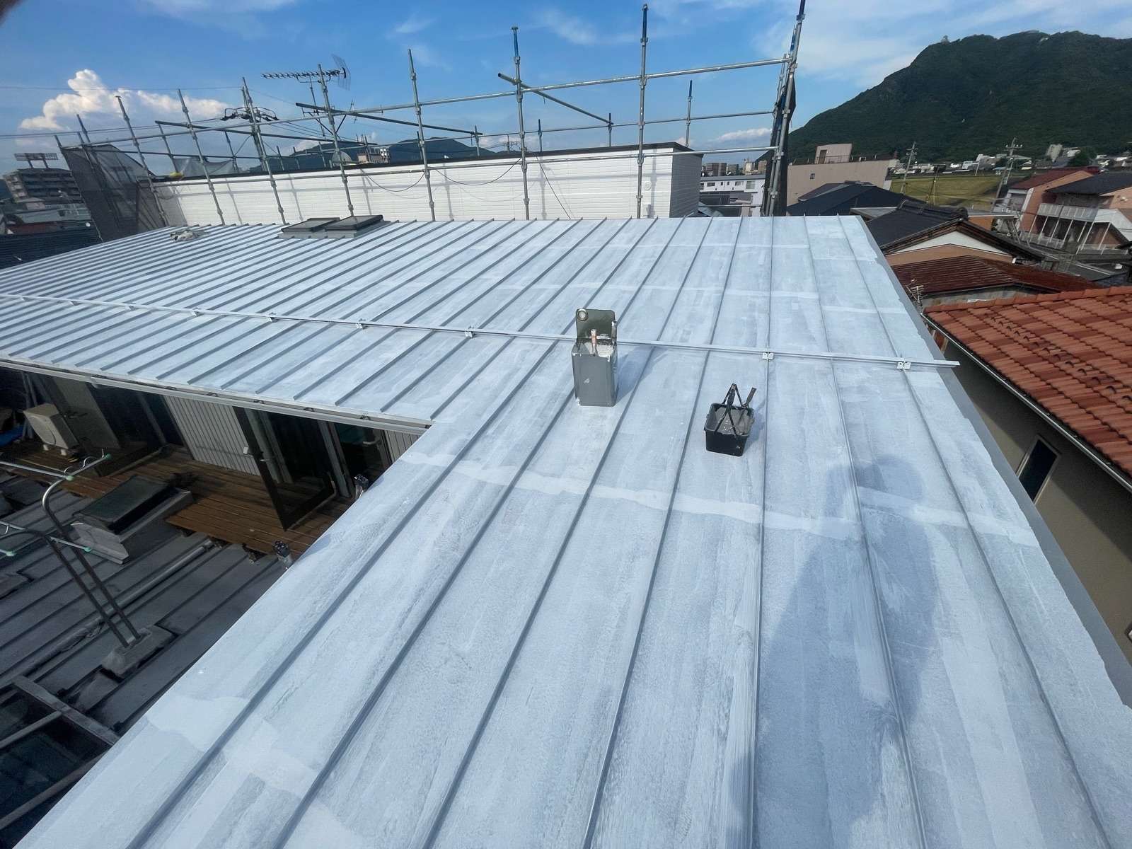 岐阜市早田東町にて屋根塗装工事
