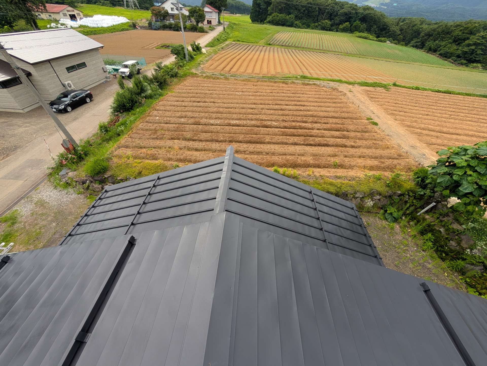 郡上市高鷲町にて屋根塗装工事