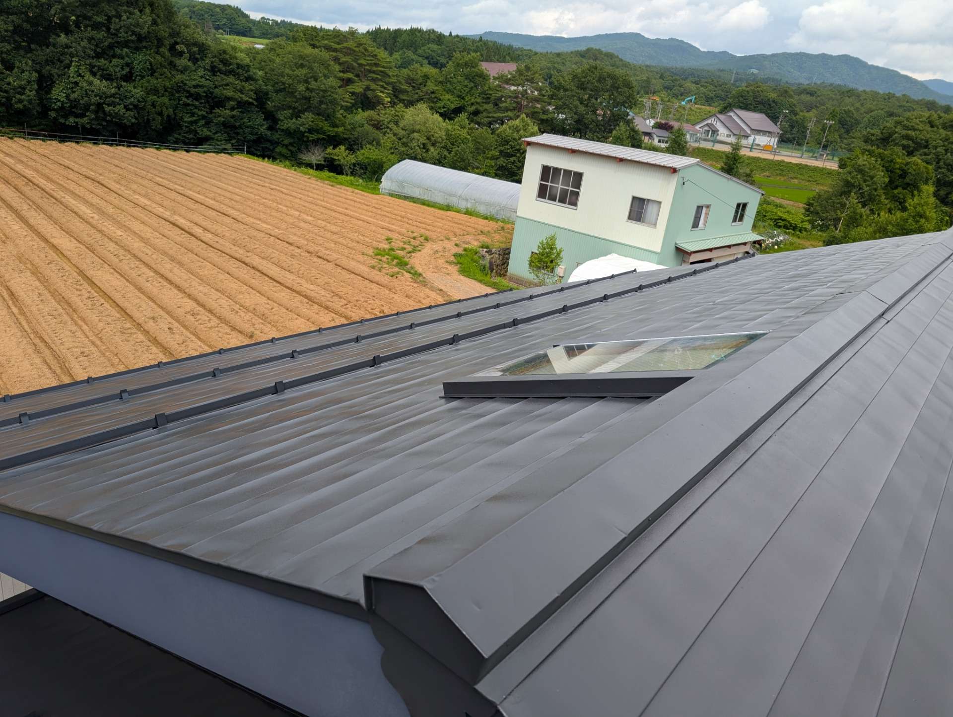 郡上市高鷲町にて屋根塗装工事
