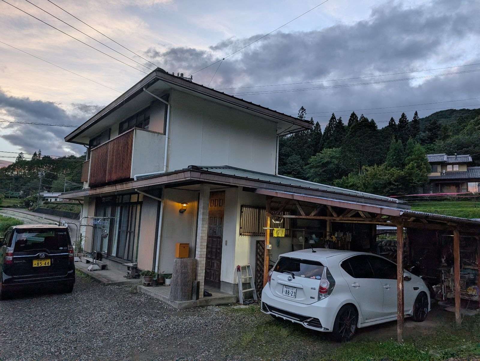 加茂郡東白川村にて屋根塗装工事